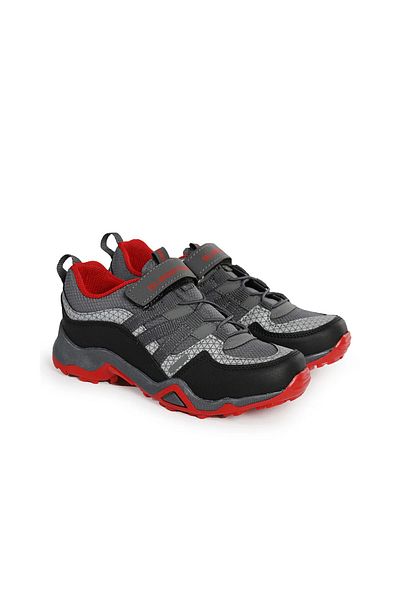 Slazenger Children's Winter Waterproof Non-Slip Thermo Sole Comfortable Leather Gray Sports Shoes