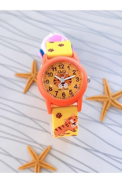 Q&Q V22A-016VY Q&Q Silicone Cord 10 Atm Waterproof Unisex Kids Wristwatch