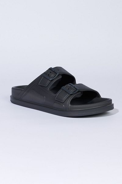 AC&Co / Altınyıldız Classics Ανδρικές παντόφλες με γκρι ευέλικτη άνετη σόλα