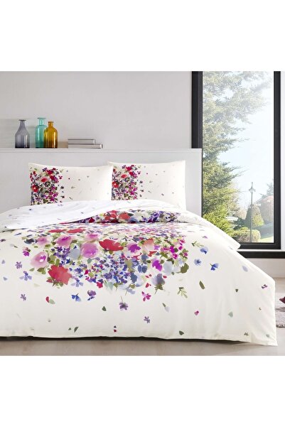 Taç Ranforce Çift Kişilik Nevresim Takımı Holmes Kırmızı