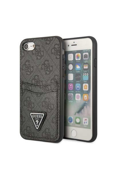 Guess iPhone 8 Compatible Case Guess Couple Cover with Card Compartment