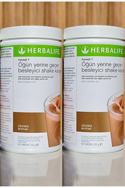 Herbalife Formül 1 Shake Karışım Seti 2 Adet Çikolata 550 gr