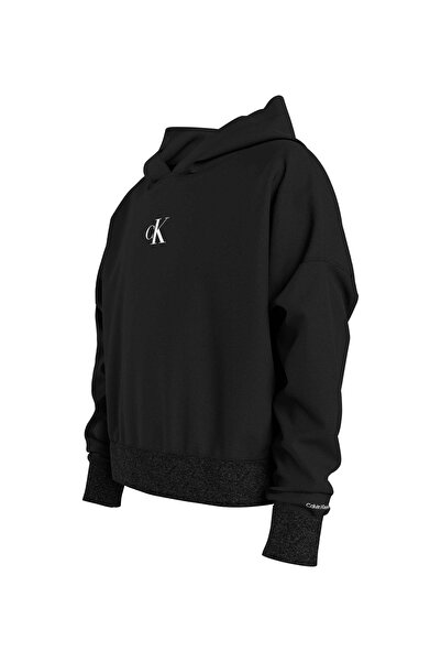 Calvin Klein Düz Kız Çocuk Siyah Sweatshırt IG0IG02139BEH