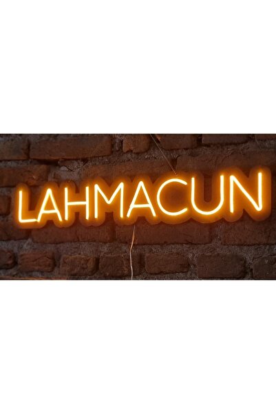 Neon lahmacun neon ledli duvar aydınlatması