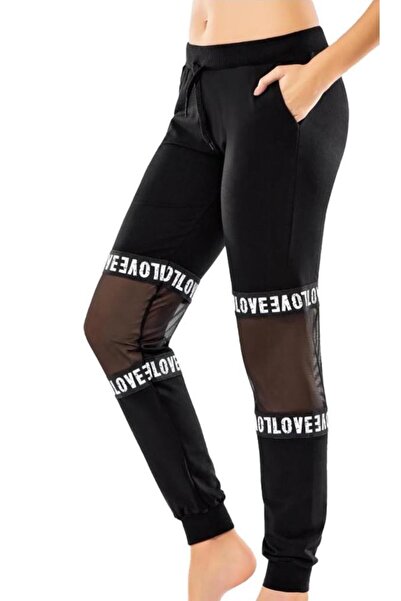 inkasole Διαφανές Γυναικείο Παντελόνι Φόρμας με Λεπτομέρειες