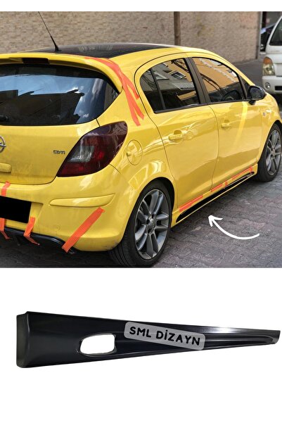 SML Dizayn Opel Corsa D Yan Marşpiyel 2006-2014 (4 KAPI) (PLASTİK) Boyasız Co...