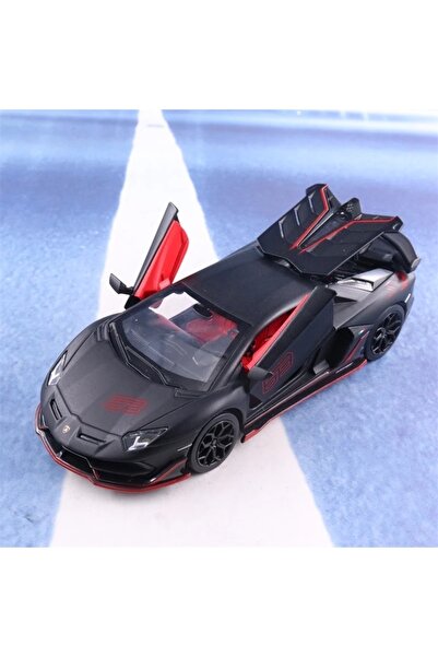 CarStore Lamborghini Aventadar Sjv 1:24 Model Maket Araba Siyah