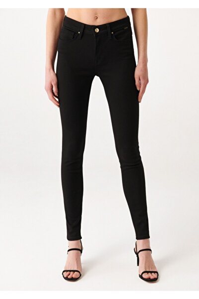 DRC trend Javek Women's Black Jeans High Waist Skinny Leg Skinny Pattern Lycra