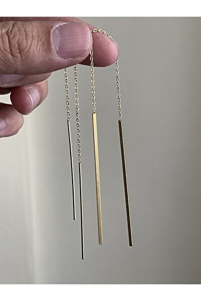 Rupen Kraft أقراط متدلية بتفاصيل سلسلة