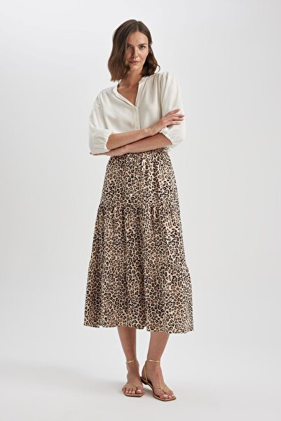 DeFacto Leopárd mintás maxi szoknya