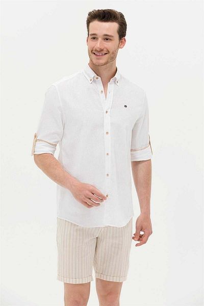U.S. Polo Assn. U.S. POLO COMFORT FIT1582640 ΠΟΥΚΑΜΙΣΟ U.SLE - U.S. POLO - ST06593-CAMEL-M