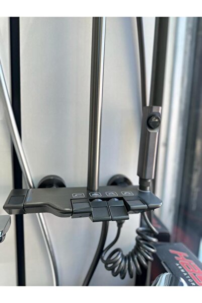 Boheme Fleko Piyano Antrasit Yeni Kolon Duş Seti