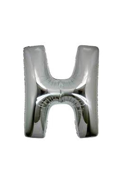DEPPOSITE بالون فويل حرف H لون فضي 1 متر