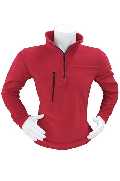 parypary Ανδρικό φούτερ Fleece - Μισό φερμουάρ, Τσέπη, 280γρ