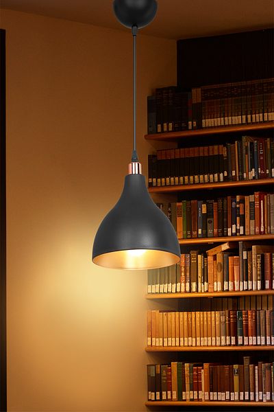 AG LightDesign Black Pendant Chandelier Living Room Kitchen Hallway Bedroom Lamp