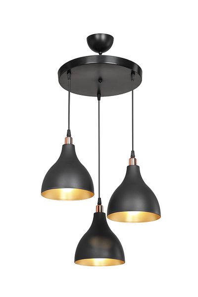 AG LightDesign Black Pendant Chandelier Living Room Kitchen Hallway Bedroom Lamp