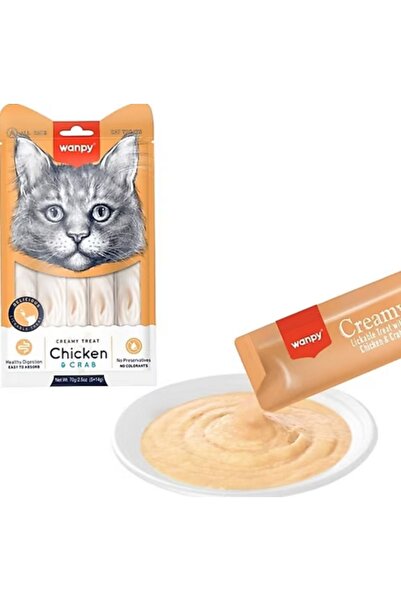 Wanpy Tavuklu Yengeçli Sıvı Kedi Ödül Maması