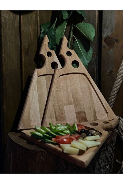 ATAwood Kahvaltı Tabağı, Peynir Dilimi Sunum, Kahvaltı Sunum, Kayın Ağacı Sun...