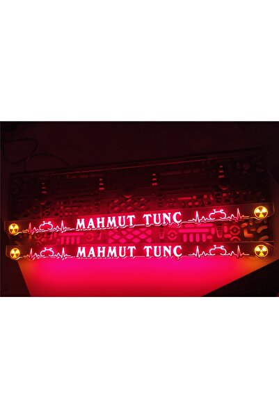 kuzutech 3 Boyutlu Led Işıklı Plakalık Gerçek Pleksi Lazer Kesim Yazı Alanı Ön Arka Için