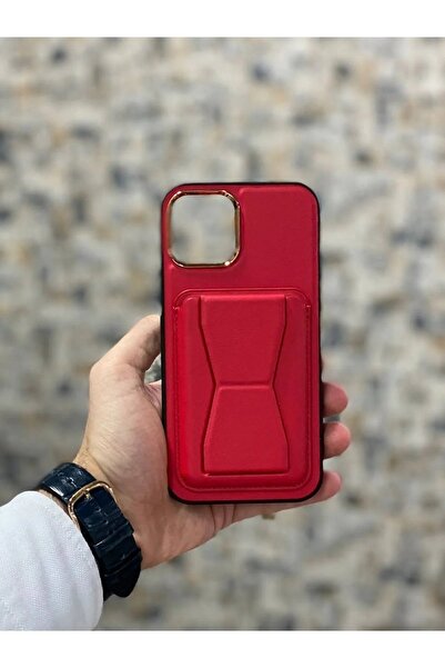 ERMER حافظة لهاتف ابل ايفون 11 برو ماكس مع حامل للبطاقات، غطاء بإطار معدني بمظهر جلدي