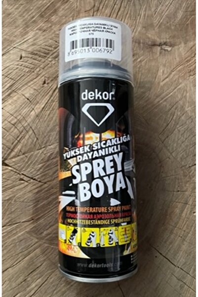 Dekor 600 DERECE ISIYA DAYANIKLI BOYA EKSOZ VE SOBA BOYASI MAT SİYAH
