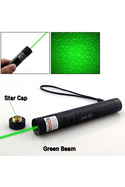 Slons Aksesuar "Şarjlı 1000 mW Yeşil Lazer: Güçlü ve Etkileyici Gösteriler İç...