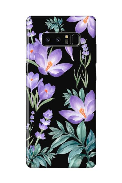 frondcase Samsung Note 8 Kış Çiçeği Siyah Telefon Kılıfı