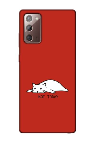 Samsung Note 20 Not Today Cat Red Phone Case