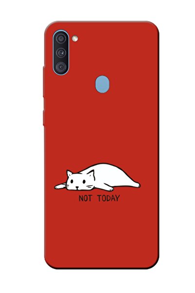 Samsung A11 Note Today Cat Red Phone Case