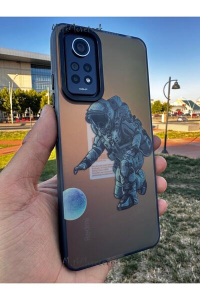 m.tk moveteck Xiaomi Redmi Note 11 Pro & 12 Pro Compatible Case Patterned Text Figured Back Matte Frosted Does Not Leave Traces
