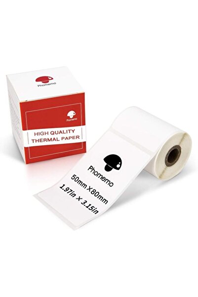 Phomemo 50x80mm/100adet Beyaz Etiket - M110, M108, M220, M221 İçin XP5080-100