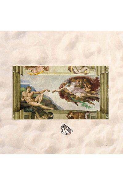 The Lucid Lab Πετσέτα θαλάσσης Adam Creeacionu - Βαμβακερή
