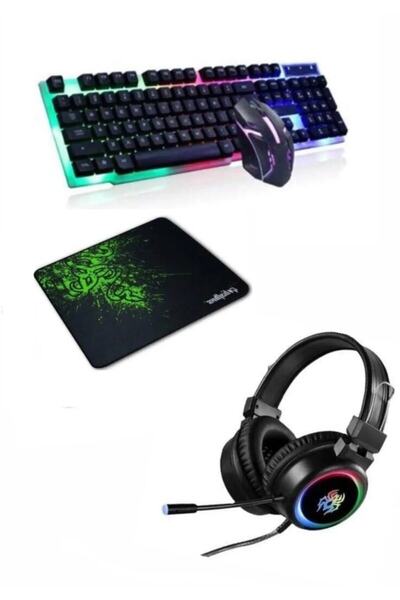 Yoro V8 Mikrofonlu Oyuncu Kulaklığı Yeni Rgb Led Işıklı Kulaklık