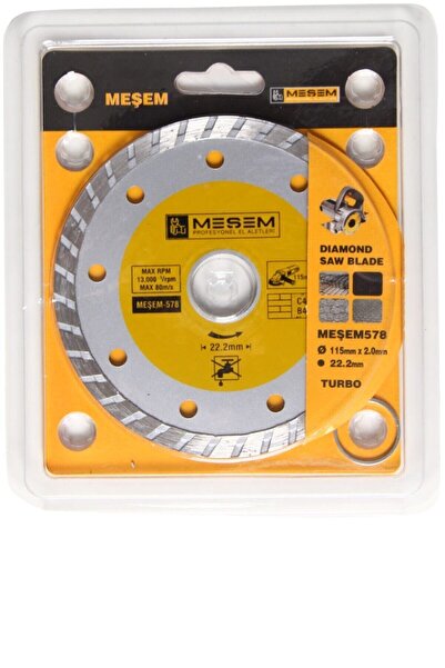 Meşem 115 Lik Mermer Ahşap Granit Demir Fayans Kesme Disk Seti