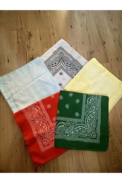 Gülerbandana by yunus güler Ethnic Pattern Bandana Set of 5 Unisex