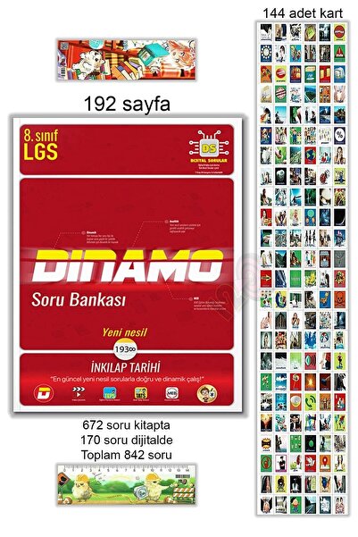 Tonguç Yayınları 8. Sınıf İnkılap Tarihi LGS Dinamo Soru Bankası 1. ve 2. Dön...