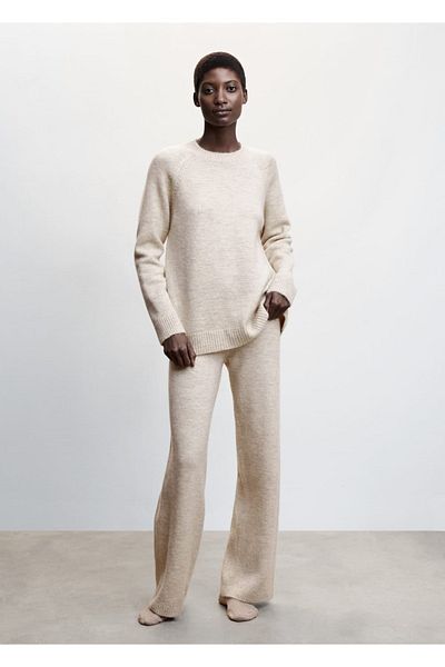 MANGO Woman Strickhose