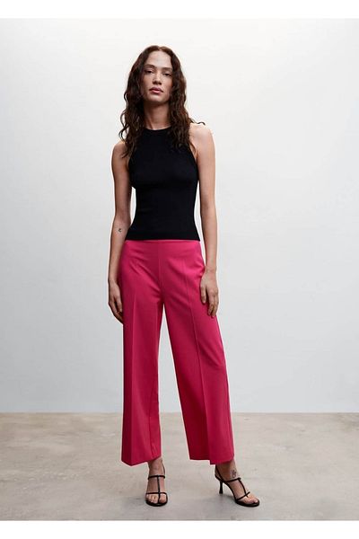 MANGO Woman Παντελόνι Culotte σε ίσια κοπή