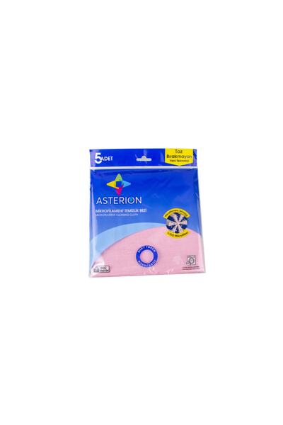 ASTERION MİKROFİBER TEMİZLİK BEZİ 5 PAKET 25 ADET