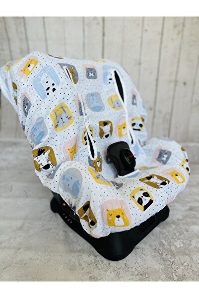 JUNİPERUS Bebek Müslin Oto Koltuk Puset Kılıfı Lastikli