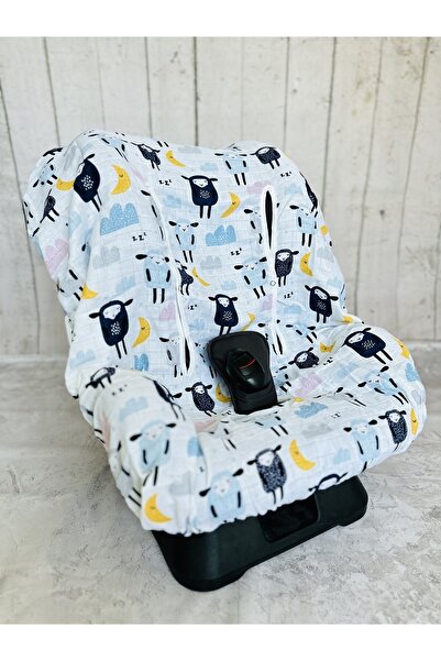 JUNİPERUS Bebek Müslin Oto Koltuk Puset Kılıfı Lastikli