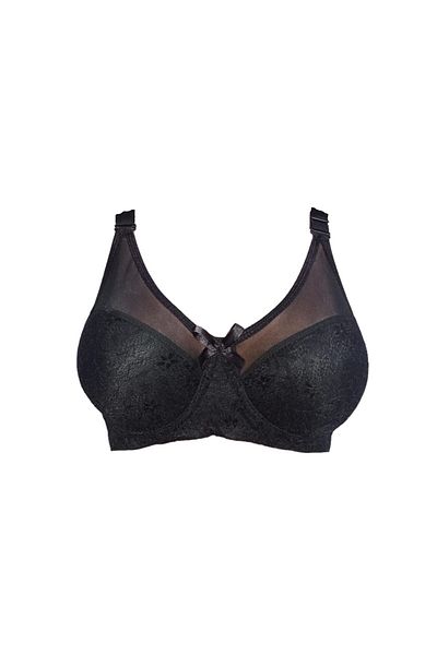 A&K ZÜMRA Sutien cu sârmă, fără susținere, cupa C, dantelă, negru