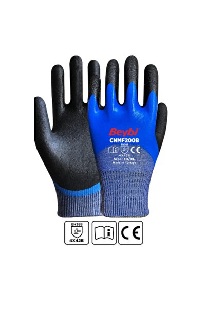 Beybi Cnmf200B 9 Beden Kesilmeye Dayanıklı Mikro Köpük Nitril Kaplı İş Eldive...