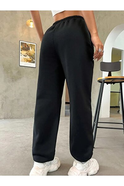 De Carte Protect Printed Black Jogger Sweatpants