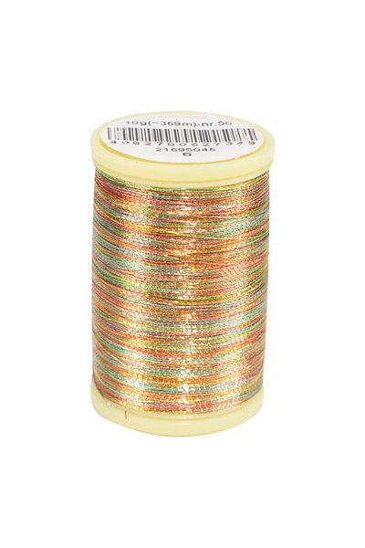 ATMACA TUHAFİYE Anchor 06No Machine Glitter 10 Gram Small Reel - Machine Embroidery Rope Metallic Size 6 Marbled