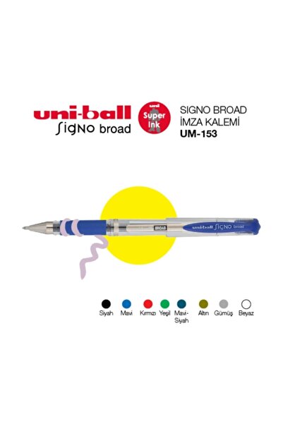 Uni -Ball Um-153 Altın Broad Jel Kalem