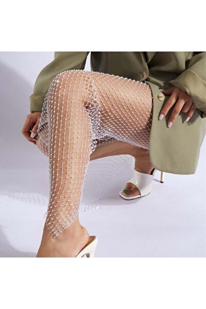 ARHEZ TEKSTİL بنطلون أديلا مرصع بأحجار الكريستال