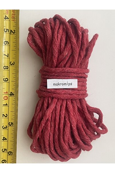 Makromİps EN UCUZ MAKROME İP (10 metre ) TARANABİLİR TEK BURGULU ANAHTARLIK Y...