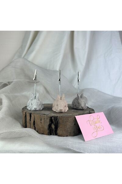 oasis decoration Antique Rabbit 3-Piece Note Holder Set, Photo Holder