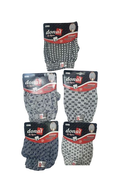 Berrak Men's Patterned Boxers - Pack of 5, Mixed Pattern, Economic Product